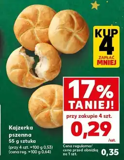 Kaufland Kajzerka pszenna 55 g Kaufland oferta