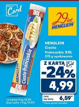 Kaufland Ciasto francuskie XXL Henglein oferta