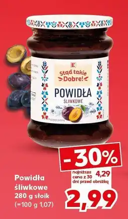 Kaufland Powidła śliwkowe 280 g K-Stąd Takie Dobre! oferta