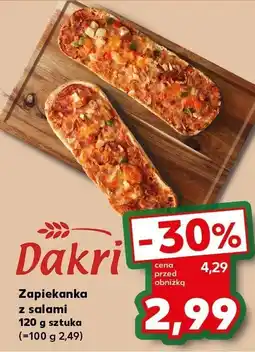 Kaufland Zapiekanka z salami Dakri oferta
