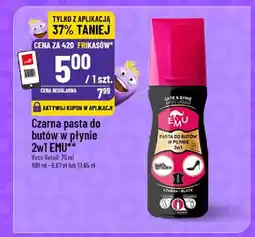 Polomarket Czarna pasta do butów w płynie 2w1 emu oferta