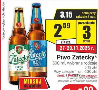 Delikatesy Sezam Piwo Zatecky oferta