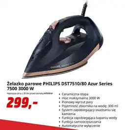 Media Markt Żelazko parowe PHILIPS DST7510/80 Azur Series oferta