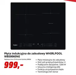 Media Markt Płyta indukcyjna do zabudowy WHIRLPOOL WBS0060NE oferta