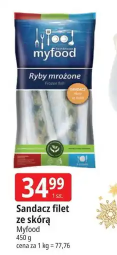 E.Leclerc Sandacz - filet ze skórą mrożony Myfood oferta