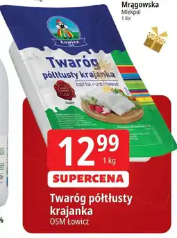 E.Leclerc Twaróg półtłusty Łowicz 1906 oferta