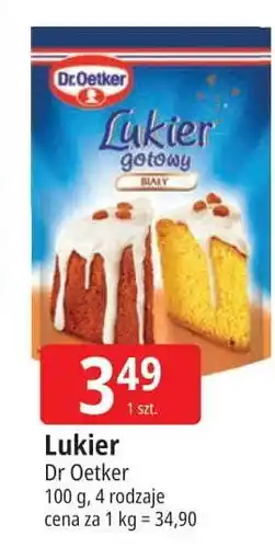 E.Leclerc Lukier gotowy biały Dr. Oetker oferta