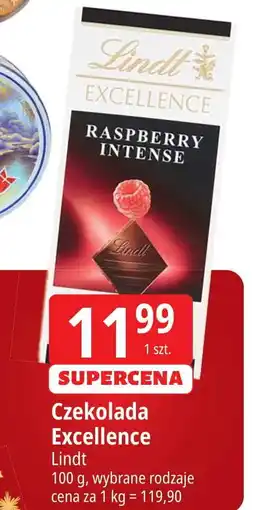 E.Leclerc Czekolada dark raspberry intense Lindt Excellence oferta