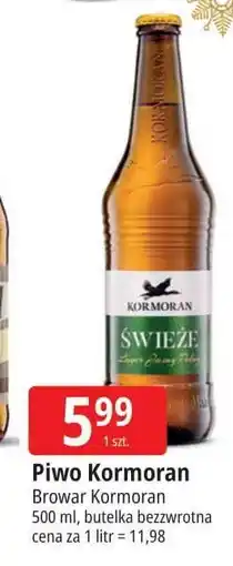 E.Leclerc Piwo Kormoran Świeże Niepasteryzowane oferta