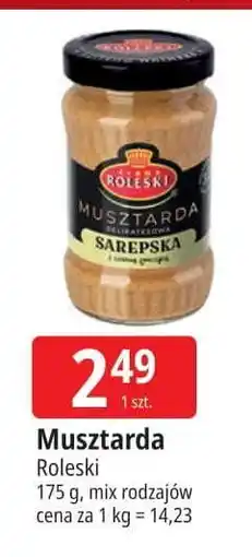 E.Leclerc Musztarda delikatesowa sarepska Roleski oferta