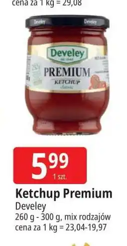 E.Leclerc Ketchup premium classic Develey oferta