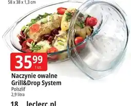 E.Leclerc Naczynie owalne grill & drop 2.9 l Polszlif oferta