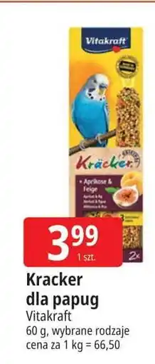 E.Leclerc Przysmak miodowy dla papugi falistej Vitakraft Kracker oferta