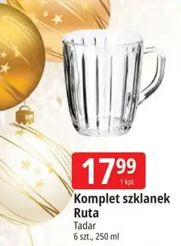 E.Leclerc Szklanki ruta 250 ml Tadar oferta