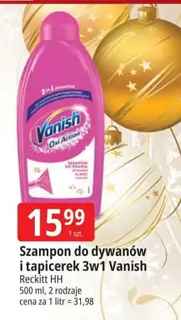 E.Leclerc Szampon 3w1 do odkurzaczy piorących Vanish Gold Carpet Care oferta