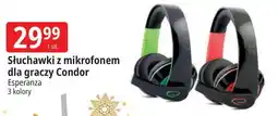 E.Leclerc Słuchawki z mikrofonem dla graczy condor czerwone Esperanza oferta