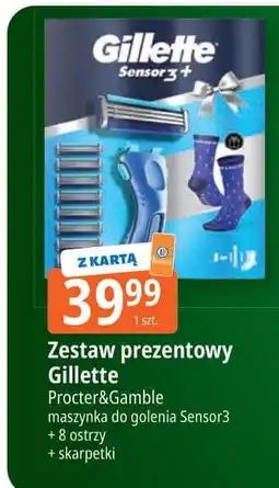 E.Leclerc Maszynka do golenia + 8 wkładów skarpetki Gillette Sensor 3 oferta