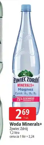 E.Leclerc Woda lekko gazowana Żywiec Zdrój Minerals+ oferta
