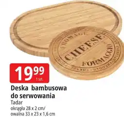 E.Leclerc Deska bambusowa owalna 33 x 23 1.6 cm Tadar oferta