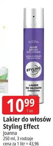 E.Leclerc Lakier do włosów bardzo mocny Joanna Styling Effect oferta