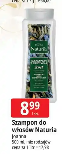 E.Leclerc Szampon z odżywką algi morskie do wszystkich rodzajów włosów Joanna Naturia Włosy oferta