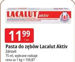 E.Leclerc Pasta do zębów Lacalut Aktiv oferta