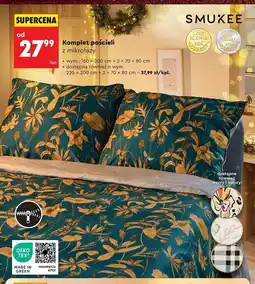Biedronka Pościel z mikrofazy 220 x 200 cm + 2 70 80 Smukee oferta