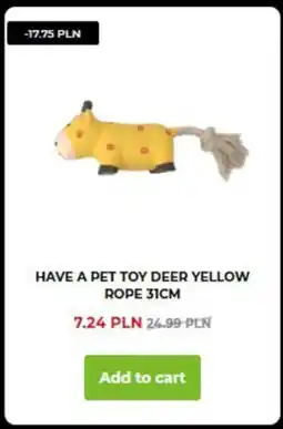 AquaelZOO Have a pet toy deer yellow rope 31cm oferta