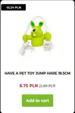 AquaelZOO Have a pet toy jump hare 19.5cm oferta