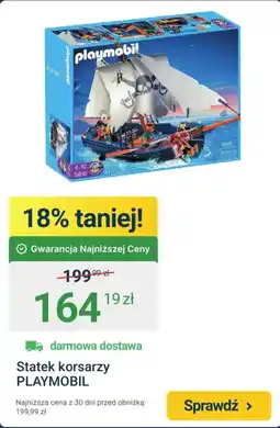 ERLI Statek korsarzy PLAYMOBIL oferta
