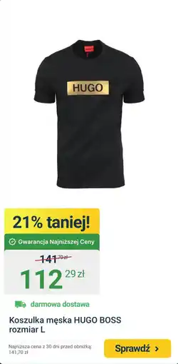 ERLI Koszulka męska HUGO BOSS oferta