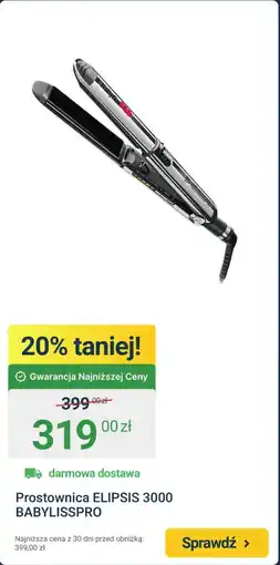 ERLI Prostownica ELIPSIS 3000 BABYLISSPRO oferta