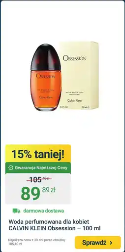 ERLI Woda perfumowana dla kobiet CALVIN KLEIN Obsession oferta