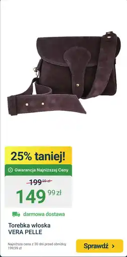 ERLI Torebka włoska VERA PELLE oferta