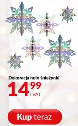 Poczta Polska Dekoracja holo śnieżynki oferta