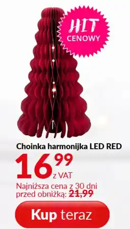 Poczta Polska Choinka harmonijka LED RED oferta