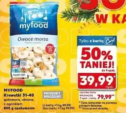 Kaufland Krewetki 31/40 Myfood oferta