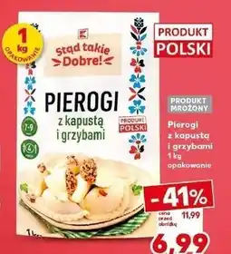 Kaufland Pierogi z kapustą i grzybami K-Classic Stąd Takie Dobre! oferta
