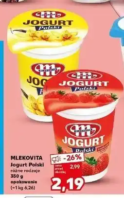 Kaufland Jogurt polski wanilia Mlekovita oferta