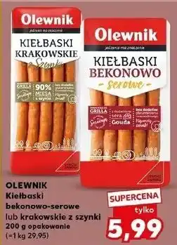 Kaufland Kiełbaski krakowskie z szynki Olewnik oferta