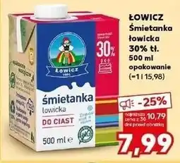 Kaufland Śmietanka uht 30 % Łowicz 1906 Łowicka oferta