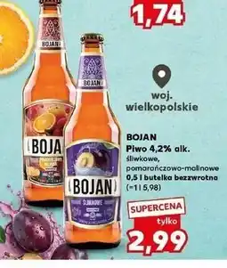 Kaufland Piwo Bojan Pomarańczowo-Malinowe oferta