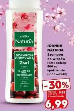 Kaufland Szampon z odżywką wiśnia do włosów farbowanych Joanna Naturia Włosy oferta