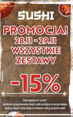 E.Leclerc Sushi oferta