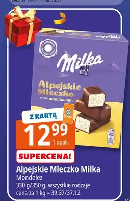 E.Leclerc Czekoladki waniliowe Milka Alpejskie Mleczko oferta