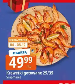 E.Leclerc Krewetki całe gotowane 25/35 Scapmaree oferta