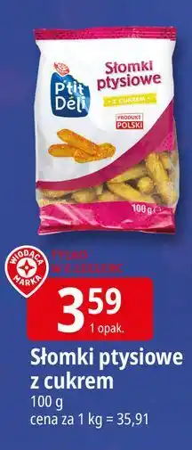 E.Leclerc Słomki ptysiowe z cukrem Wiodąca Marka P'tit Deli oferta