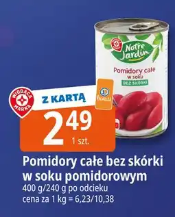 E.Leclerc Pomidory całe bez skórki w soku Wiodąca Marka Notre Jardin oferta