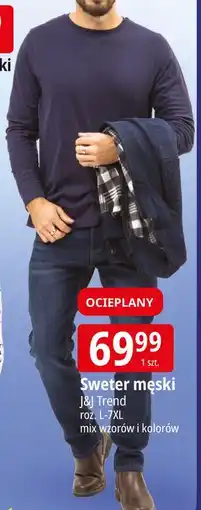 E.Leclerc Sweter męski rozm. l-7xl J&J Trend oferta