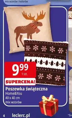 E.Leclerc Poszewka świąteczna 40 x cm Home&You oferta